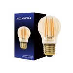 Noxion Lucent Lustre LED E27 Ball Filament Amber 4.1W 350lm - 822 Extra Warm White | Dimmable - Replaces 32W