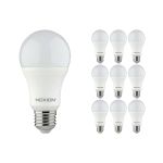 Multipack 10x Noxion Lucent Classic LED E27 Pear Frosted 9.5W 1055lm - 827 Extra Warm White | Replaces 75W