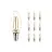 Multipack 10x Noxion Lucent LED E14 Candle Filament Clear 2.5W 250lm - 827 Extra Warm White | Replaces 25W