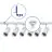 Complete Set 1-Phase Rail L 1 x 2 Meter White | incl. 6x Spot + GU10 2700K 3W Dimmable + End Cap, Power Connector and L -Connector
