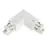 3 phase corner connector 90D V earth extern - White