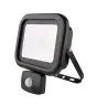 Noxion LED Floodlight Beamy Black 30W 2500lm 100D - 830 Warm White | IP65 - Motion Sensor - Symmetrical