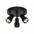 Nordlux Boston Ceiling Light 3-rondel Metal Black | Suitable for 3x GU10