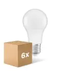 Multipack 6x Ledvance Classic LED E27 Pear Frosted 10W 1055lm - 827 Extra Warm White | Dimmable - Replaces 75W