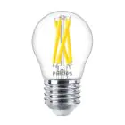 Philips MASTER LED E27 Ball Filament Clear 3.5W 470lm - 922-927 Dim To Warm | Best Colour Rendering - Dimmable - Replaces 40W